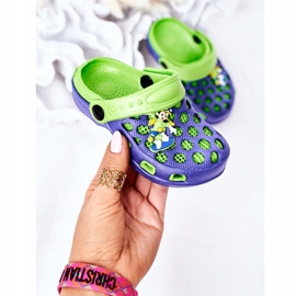 Dječje papuče od pjene Crocs Navy Blue-Green Jupiter mornarsko plava zelena 2