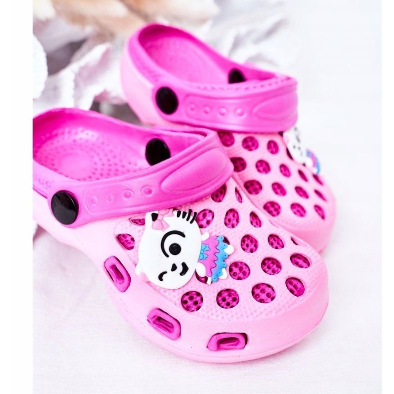 Dječje papuče od pjene Crocs Pink Jupiter ružičasta 1