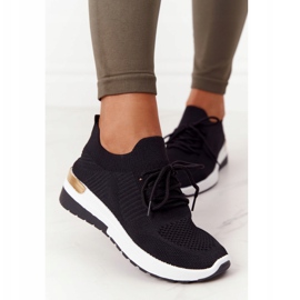 PG1 Sportske cipele Tenisice na klin crne Adeyla bijela crna 1