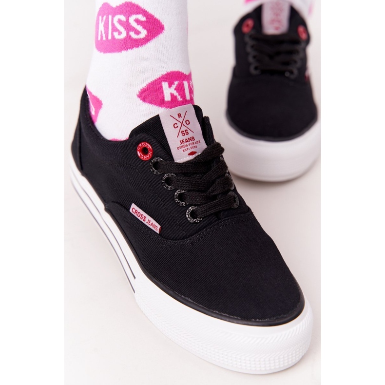 Ženske tenisice On the Cross Jeans FF2R4002C Czarme platforma crno 1