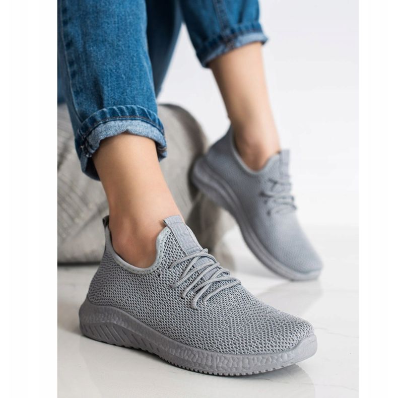 SHELOVET Tekstilne sportske cipele siva 2