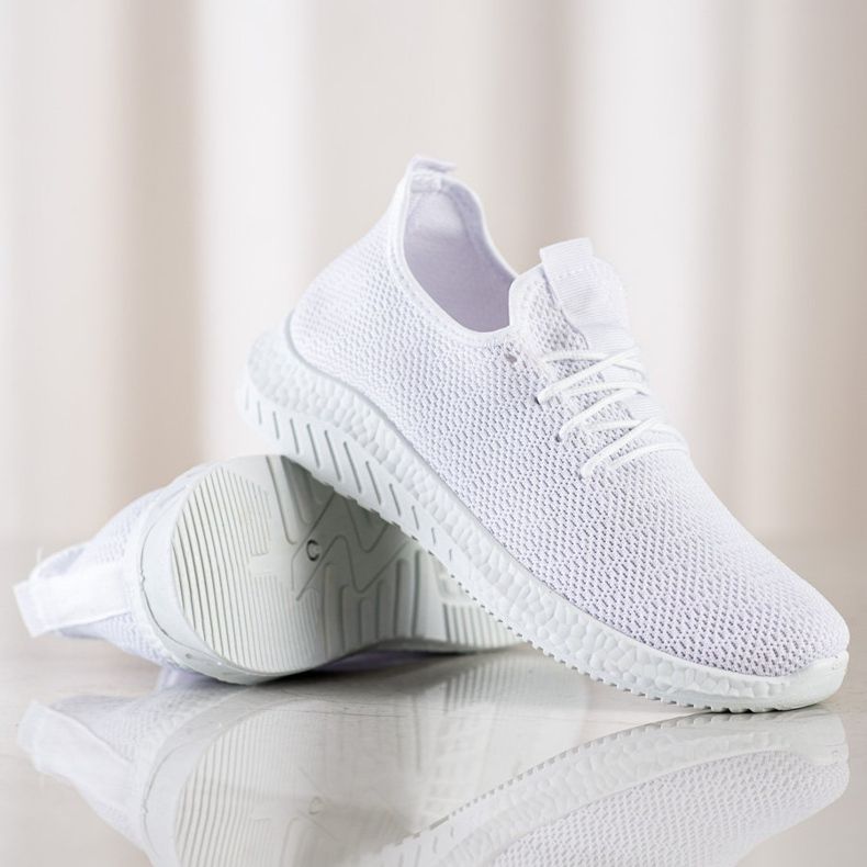 SHELOVET Tekstilne sportske cipele bijela 1