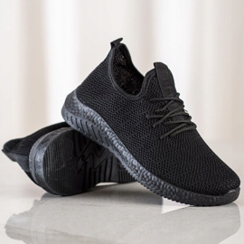 SHELOVET Tekstilne sportske cipele crna 1