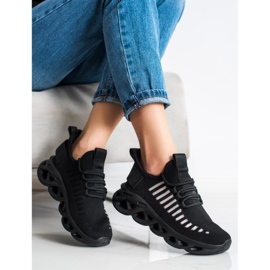 SHELOVET Crne modne tenisice crno 1