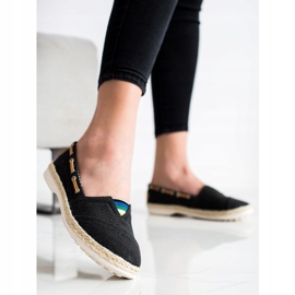 Beauty Girl'S Tekstilne espadrile crna 2