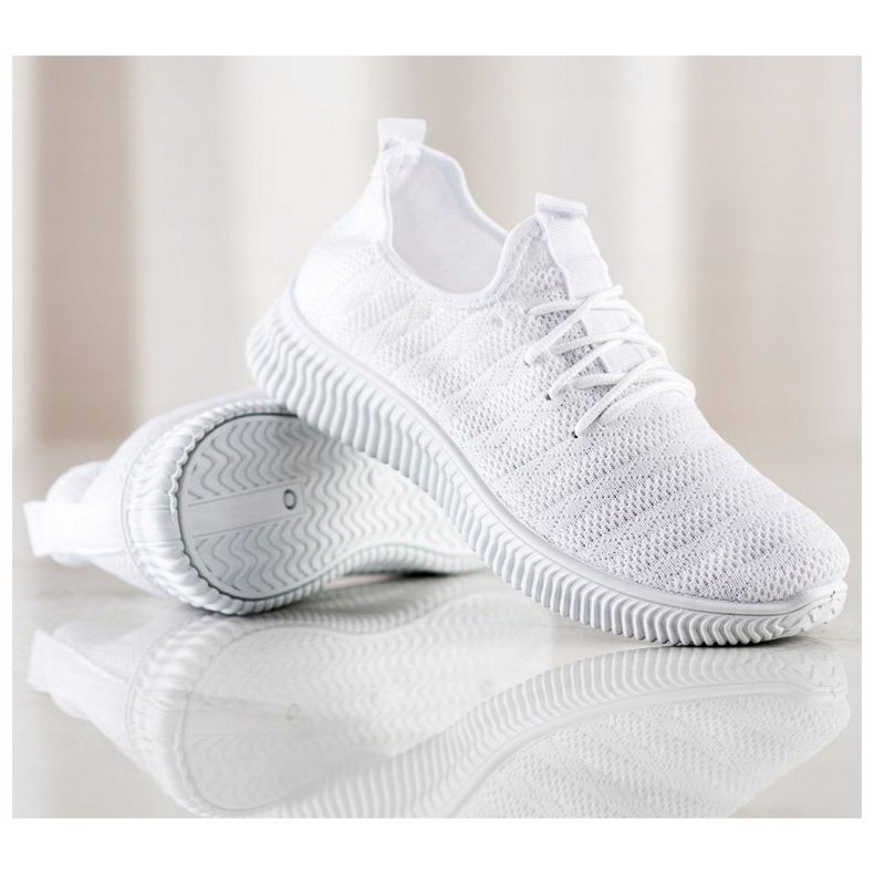 SHELOVET Lagane tekstilne sportske cipele bijela 1