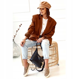 Ženske tenisice s logotipom Slip-On Khaki Challenge bež smeđa 5