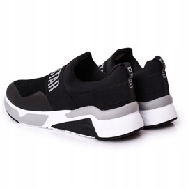 Muške sportske cipele Slip-On Memory Foam Big Star HH174148 Crna bijela crno 1