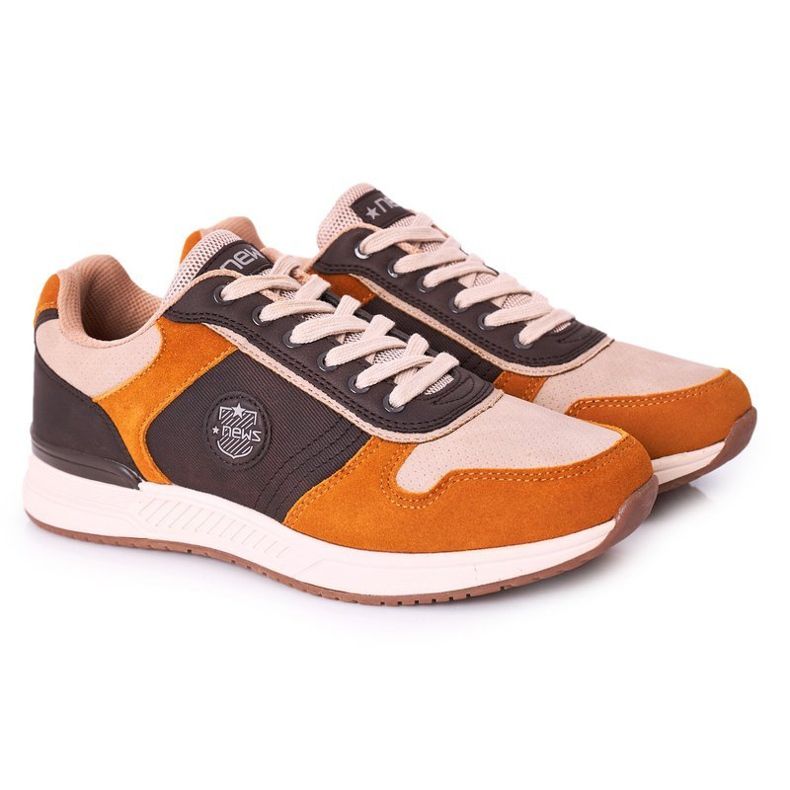 NEWS Muške sportske cipele Tenisice žuto-smeđe Harold smeđa višebojan 1