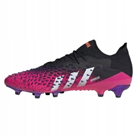 Adidas Predator Freak.1 Low Ag M FZ3751 kopačke crna, crna, ružičasta crna 1