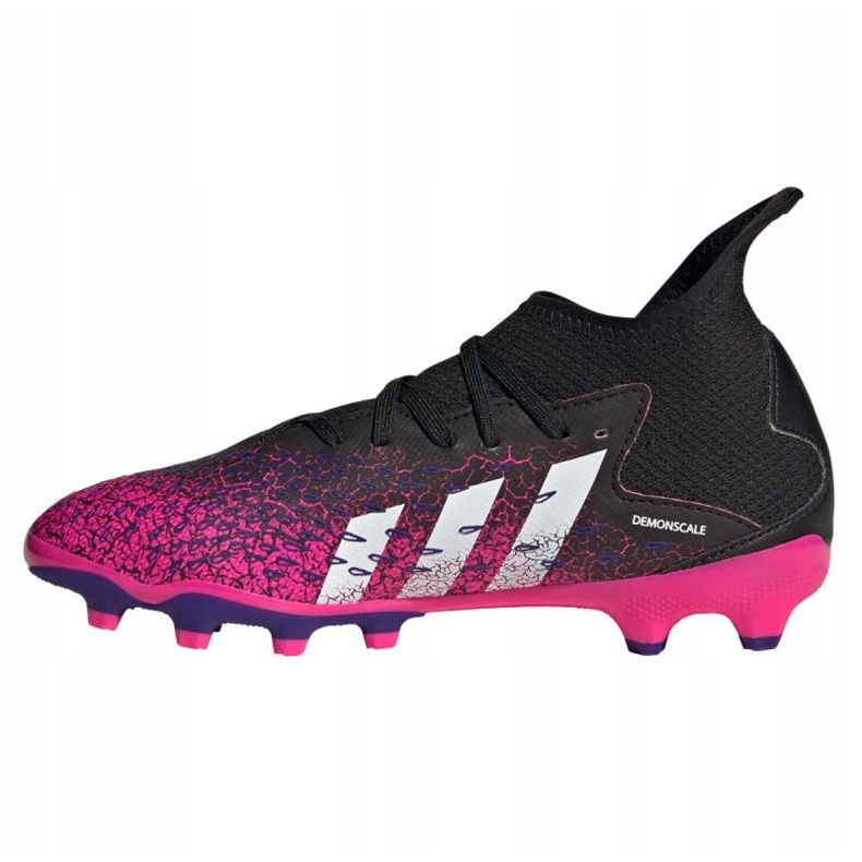 Adidas Predator Freak.3 Mg Jr FW7532 kopačke crna, crna, ružičasta crno 1