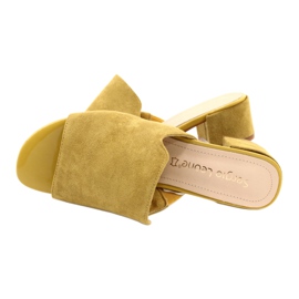 Sergio Leone KL313 Žute papuče žuta boja 4