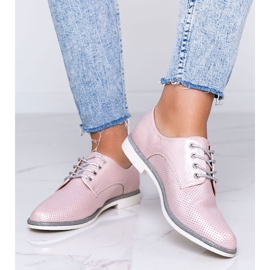 Ružičaste sjajne ažurne cipele iz Kyota ružičasta 1