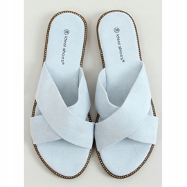 Ženske plave križne papuče 5143 LT.BLUE plava 1