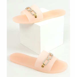 Bež Meliski 3704 Bež papuče 1