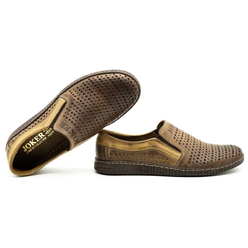 Joker Smeđe muške navlake na ljetne cipele 730J smeđa 2