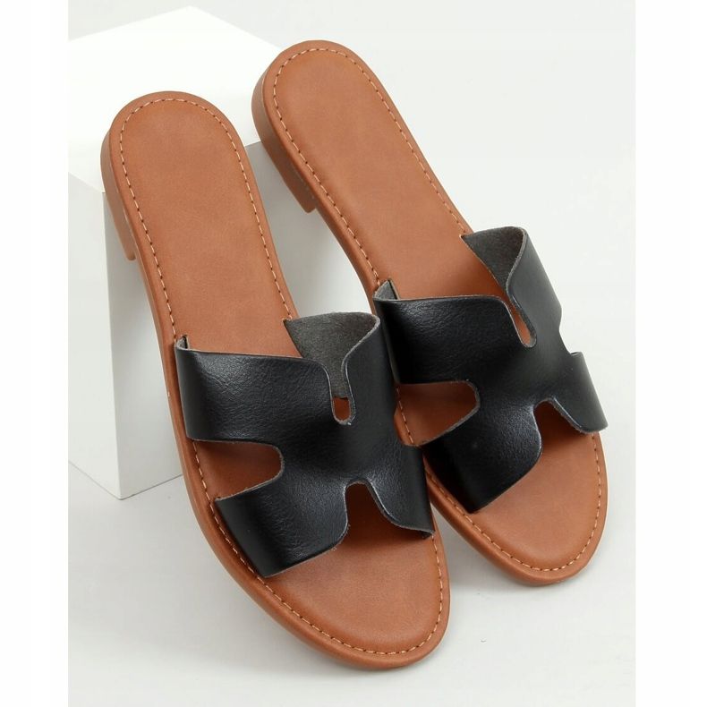 Crne ženske 55-2 Crne papuče crna 1