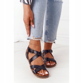 Crne sandale na potplatu Big Star DD274A009 crna 1