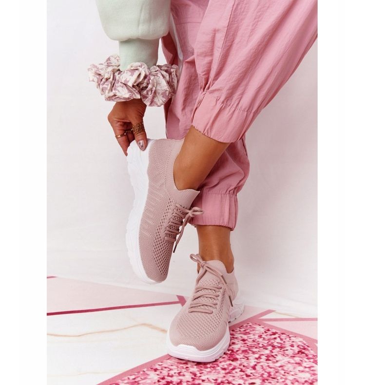 PS1 Ženske sportske cipele Tenisice Pink Ruler bijela ružičasta 2