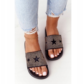 EVE Crne gumene papuče Edie s mlaznicama crna 1