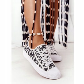 PS1 Ženske tenisice s logom bijele i crne slobodan dan bijela crno 2