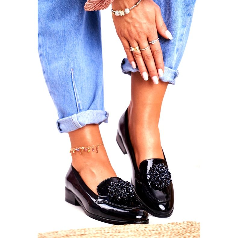 Lakirane mokasine Vinceza 21-10527 Crna 2