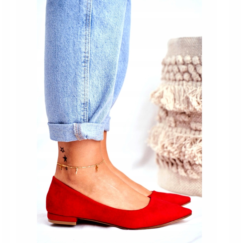 EVE Ženske balerinke u Spitz antilopu Red Westley crvena 2