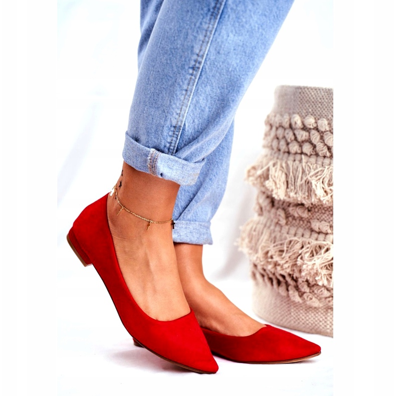 EVE Ženske balerinke u Spitz antilopu Red Westley crvena 1