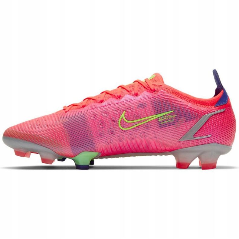 Nike Mercurial Vapor 14 Elite Fg M CQ7635 600 cipele za nogomet zelena, ružičasta ružičasta 2