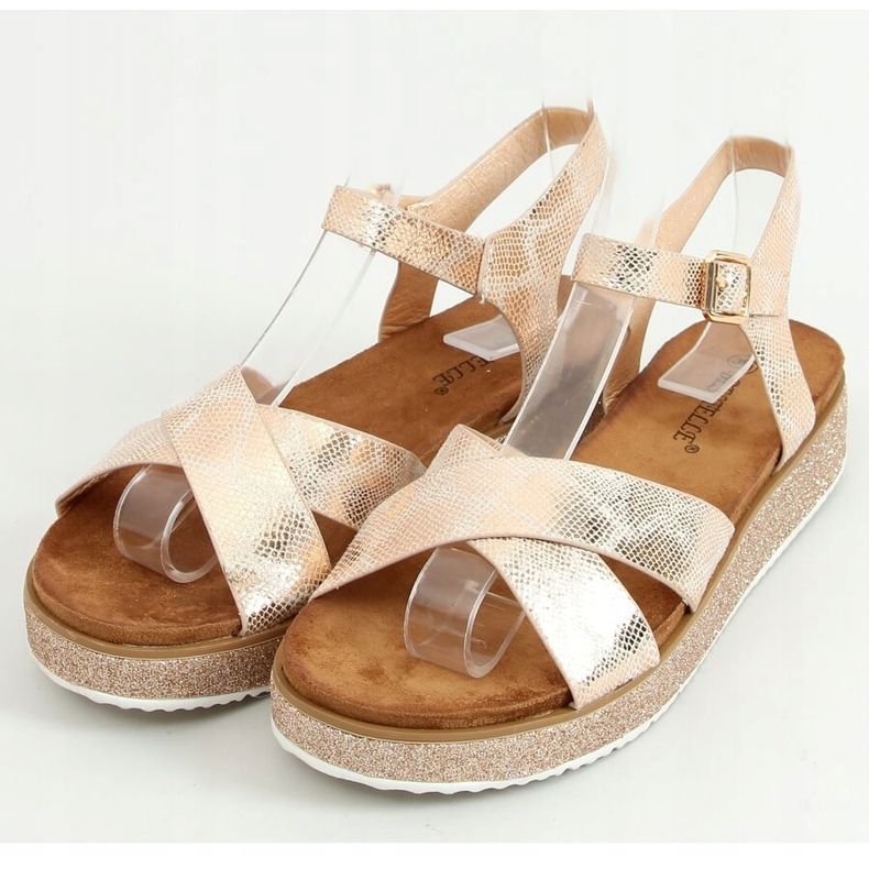 Šampanjec ženske sandale 100-139SA-1 Champagne višebojan ružičasta 1