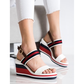 Filippo Sandale na klin s prugama raznobojna 2