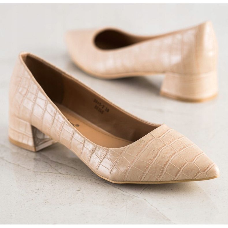 Sweet Shoes Klasične pumpe na niskim potpeticama bež 1
