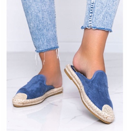 Plave japanke s ugrađenim Kinshasa prednjim dijelom plava 1