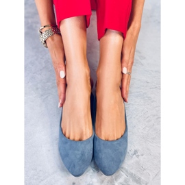 Plave CC212P Plave glatke balerinke od antilopa plava 1