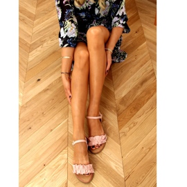 Ružičaste ženske sandale WL1635 Nude ružičasta 1