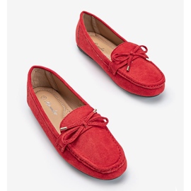 Crvene mokasine s mašnom Deonte crvena 1