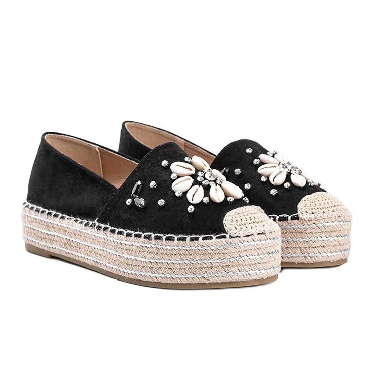 Crne espadrile na debelom potplatu gospođe Nicki crno 1