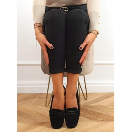 Crne Ženske mokasine S-980 Crne crno 1