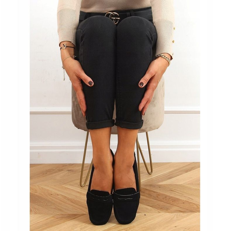 Crne Ženske mokasine S-980 Crne crna 1