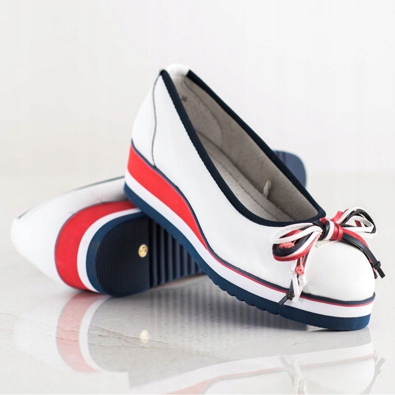 Filippo Udobne kožne pumpe bijela 1