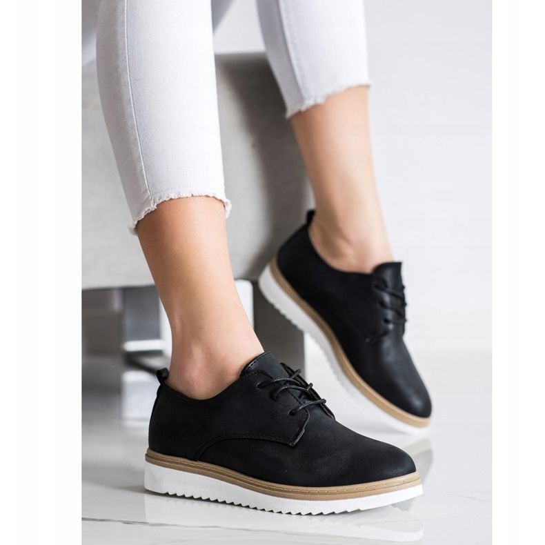 SHELOVET Ležerne crne cipele crna 1