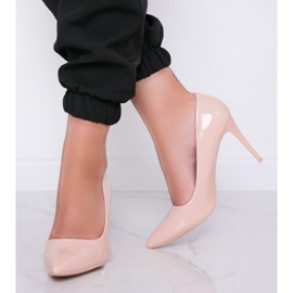 Bež lakirane Tisha štikle 1