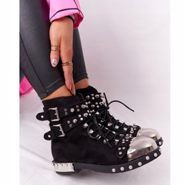 Ženske tople čizme sa antilopom od antilopa crne Lu Boo crna 1