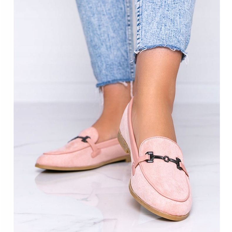 Juliette ružičaste mokasine od eko-antilopa ružičasta 1