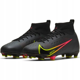 Nike Mercurial Superfly 8 Pro Fg Jr CV0804 090 nogometne cipele višebojan crna 2