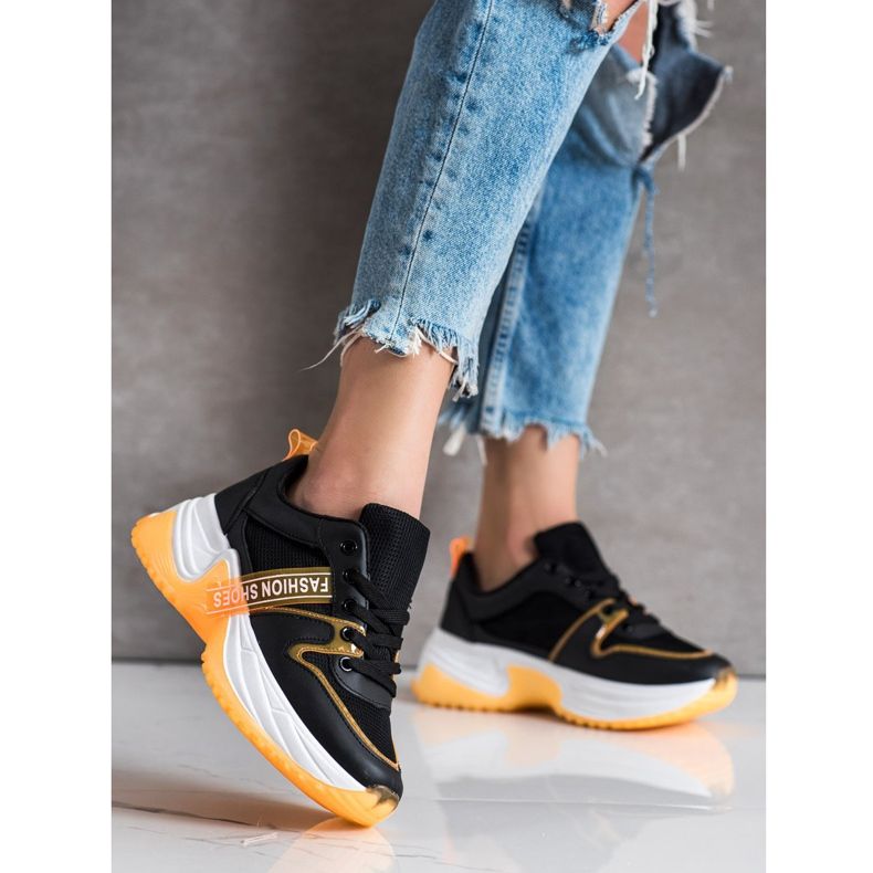 SHELOVET Tenisice s mrežastim modnim cipelama crna 1