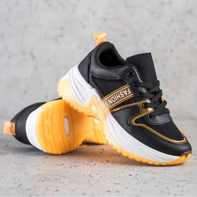 SHELOVET Tenisice s mrežastim modnim cipelama crno 2