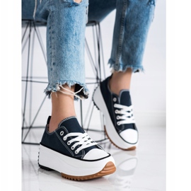 SHELOVET Tenisice na visokoj platformi plava 2