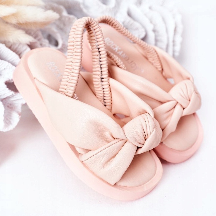 FR1 Dječje sandale s rebrastom ružičastom žvakom ružičasta 2