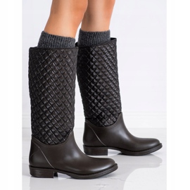 SHELOVET Visoke, prošivene galoše smeđa 1